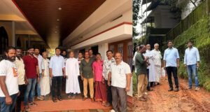 ಮುಂಡಾಜೆ ಸೈಂಟ್ ಮೇರೀಸ್ ಚರ್ಚ್ ಗೆ ರಕ್ಷಿತ್ ಶಿವರಾಂ ಭೇಟಿ ಮಳೆಯಿಂದಾದ ಹಾನಿ ಪರಿಶೀಲನೆ