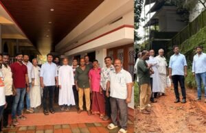 ಮುಂಡಾಜೆ ಸೈಂಟ್ ಮೇರೀಸ್ ಚರ್ಚ್ ಗೆ ರಕ್ಷಿತ್ ಶಿವರಾಂ ಭೇಟಿ ಮಳೆಯಿಂದಾದ ಹಾನಿ ಪರಿಶೀಲನೆ