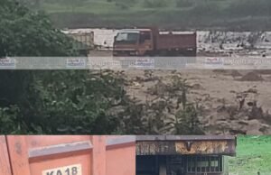 ಬೆಳ್ತಂಗಡಿ; ನೇತ್ರಾವತಿ ನದಿಯಲ್ಲಿ ಅಕ್ರಮ ಮರಳು ಗಣಿಗಾರಿಕೆ ಪೊಲೀಸ್ ದಾಳಿ ಒಬ್ಬನ ಬಂಧನ,ಎರಡು ಟಿಪ್ಪರ್ ಹಾಗೂ ಮರಳು ವಶಕ್ಕೆ