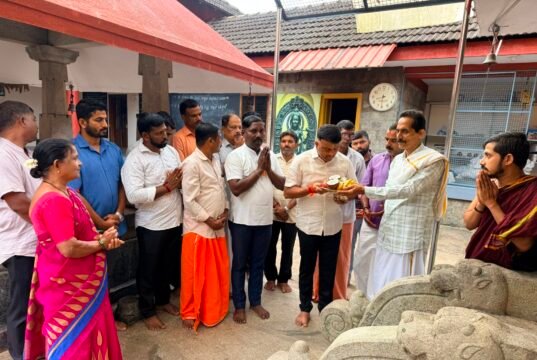 ಪ್ರಧಾನಮಂತ್ರಿ ನರೇಂದ್ರ ಮೋದಿಯವರ ಜನ್ಮದಿನ ಶಾಸಕ ಹರೀಶ್ ಪೂಂಜರವರಿಂದ ಗರ್ಡಾಡಿ ನಂದಿಬೆಟ್ಟ ಶ್ರೀ ನಂದಿಕೇಶ್ವರ ದೇವಸ್ಥಾನದಲ್ಲಿ ವಿಶೇಷ ಪೂಜೆ