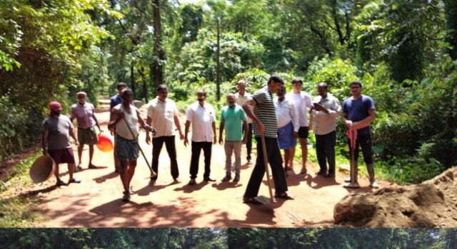 ಧರ್ಮಸ್ಥಳ: ಹದಗೆಟ್ಟ ನೇರ್ತನೆ ರಸ್ತೆ; ಟಿ.ವಿ ದೇವಸ್ಯ ನೇತೃತ್ವದಲ್ಲಿ ಸ್ಥಳೀಯರಿಂದ ಶ್ರಮದಾನದ ಮೂಲಕ ದುರಸ್ತಿ