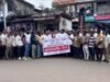 ಮಡಂತ್ಯಾರಿನಲ್ಲಿ ಅವೈಜ್ಞಾನಿಕ ಹೆದ್ದಾರಿ ಕಾಮಗಾರಿ ಗ್ರಾಮಸ್ಥರಿಂದ ಪ್ರತಿಭಟನೆ